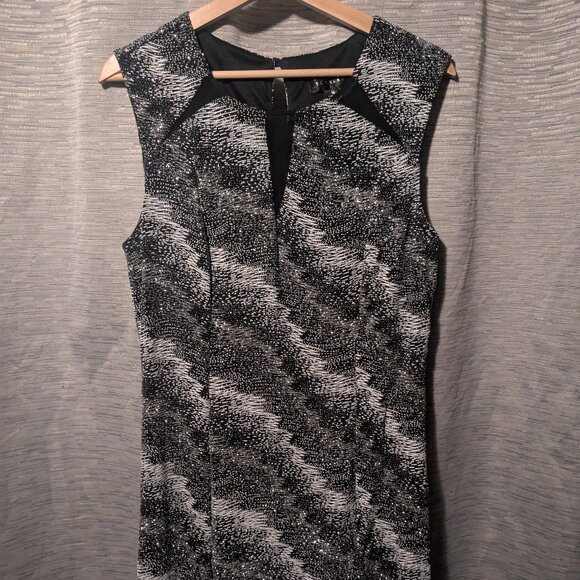 Shimmery Scarlett dress black and white - Picture 1 of 2